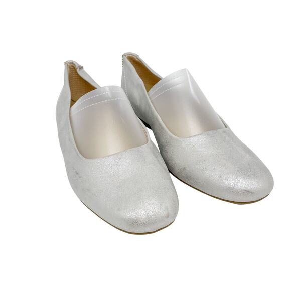 Dr. Scholls Women's Wexley Ballet Flat Silver Size 6.5W - Picture 1 of 13